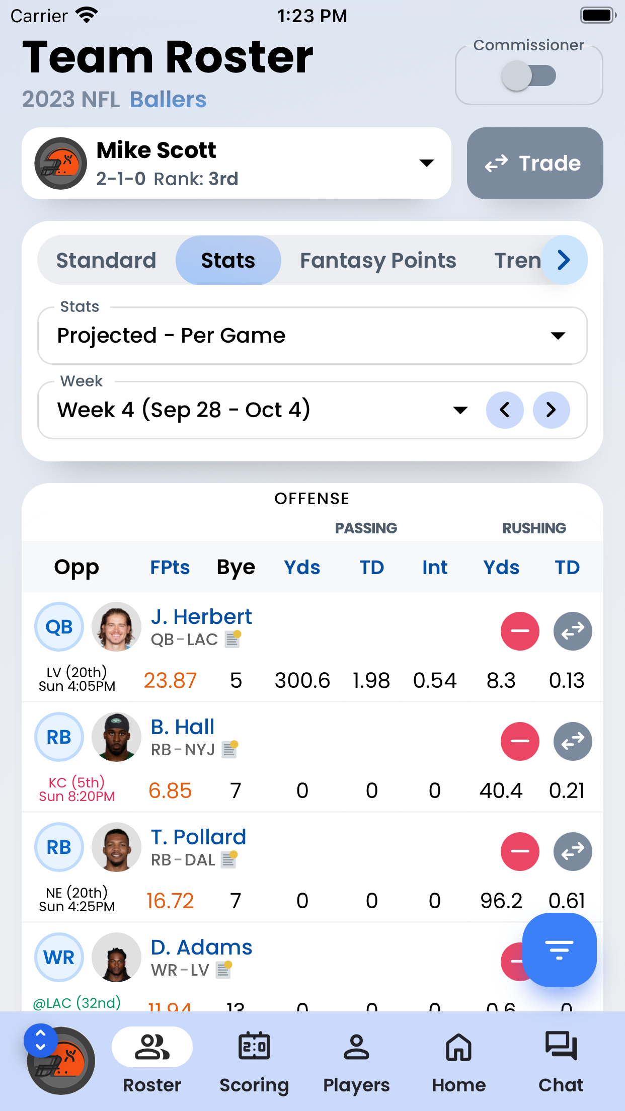 Fantrax Fantasy Sports screenshot 2