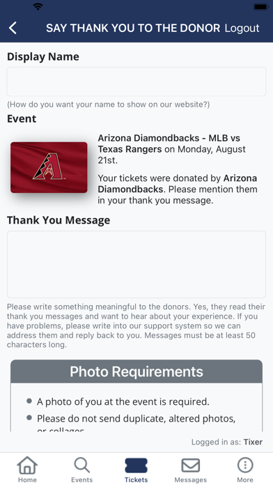 Vet Tix Screenshot