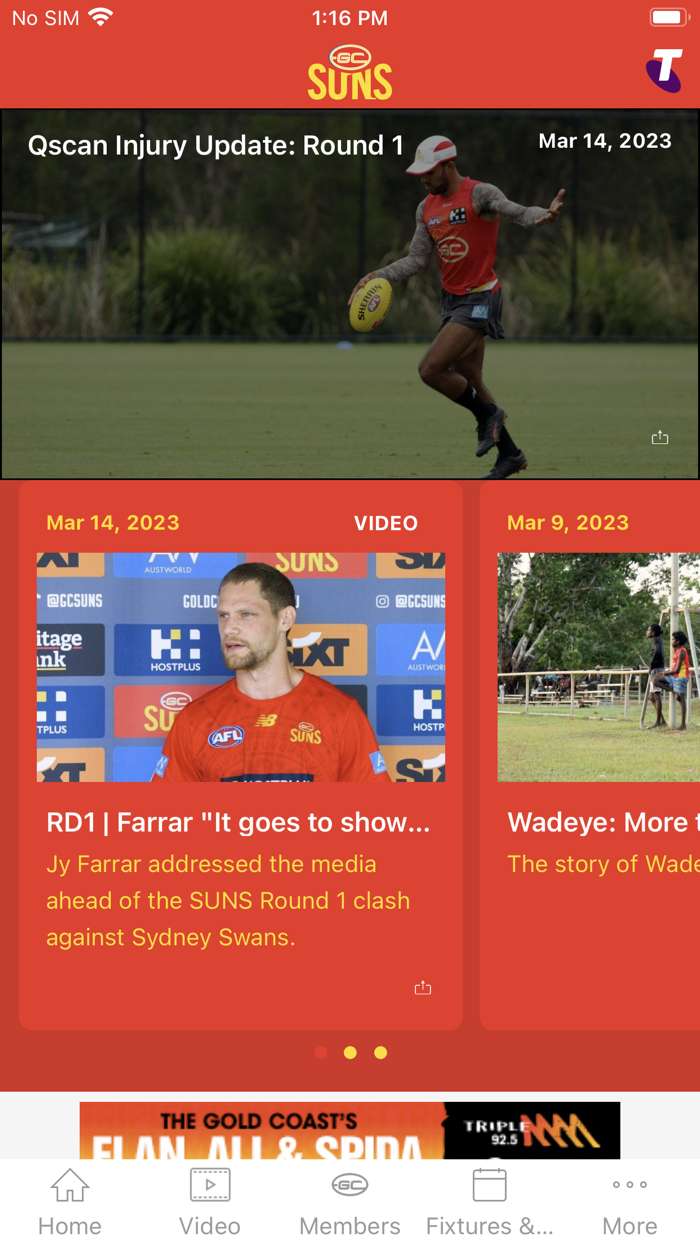 Gold Coast SUNS Official App