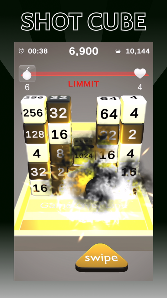 #3. SHOT CUBE :3D Block chain Game (iOS) 由: arakawa yuichiro