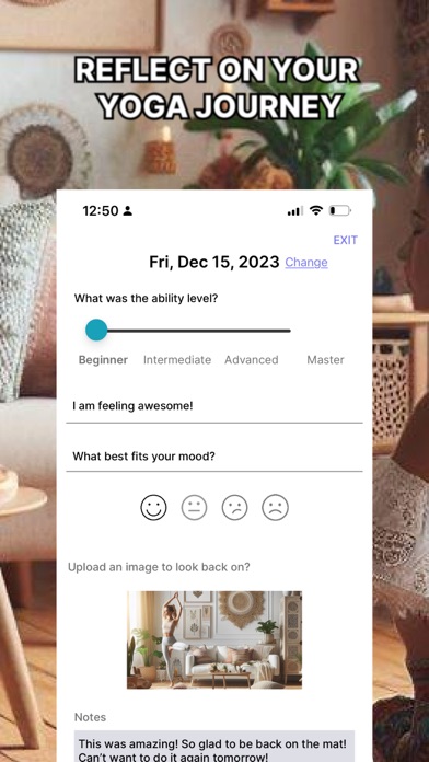 Poser Lotus: Yoga Pose Jornal Screenshot