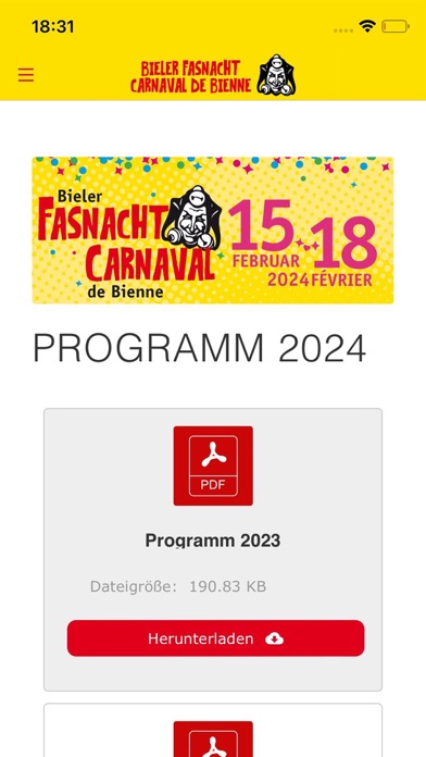 Fasnacht Biel Screenshot