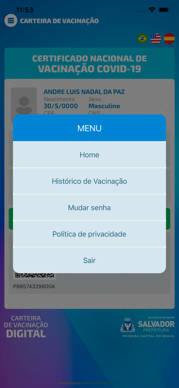 Carteira de Vacinação Digital