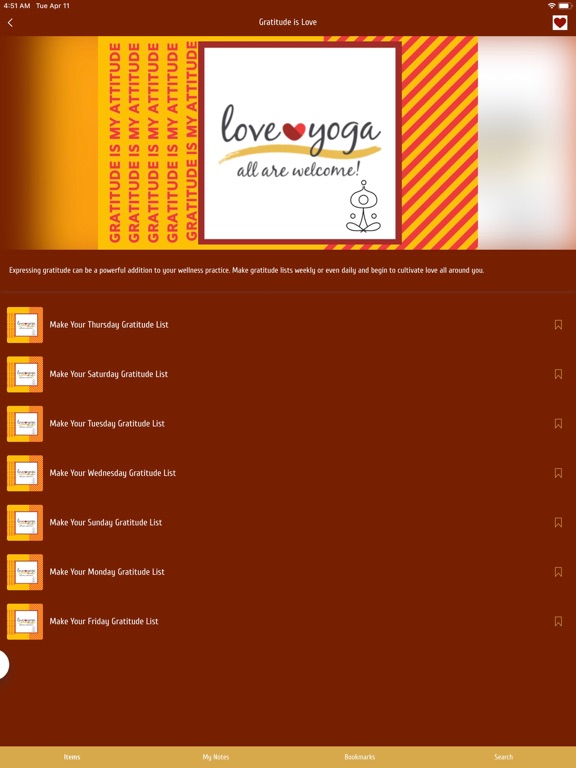 Love Yoga Studio iPad screenshot 3 - Health & Fitness app
