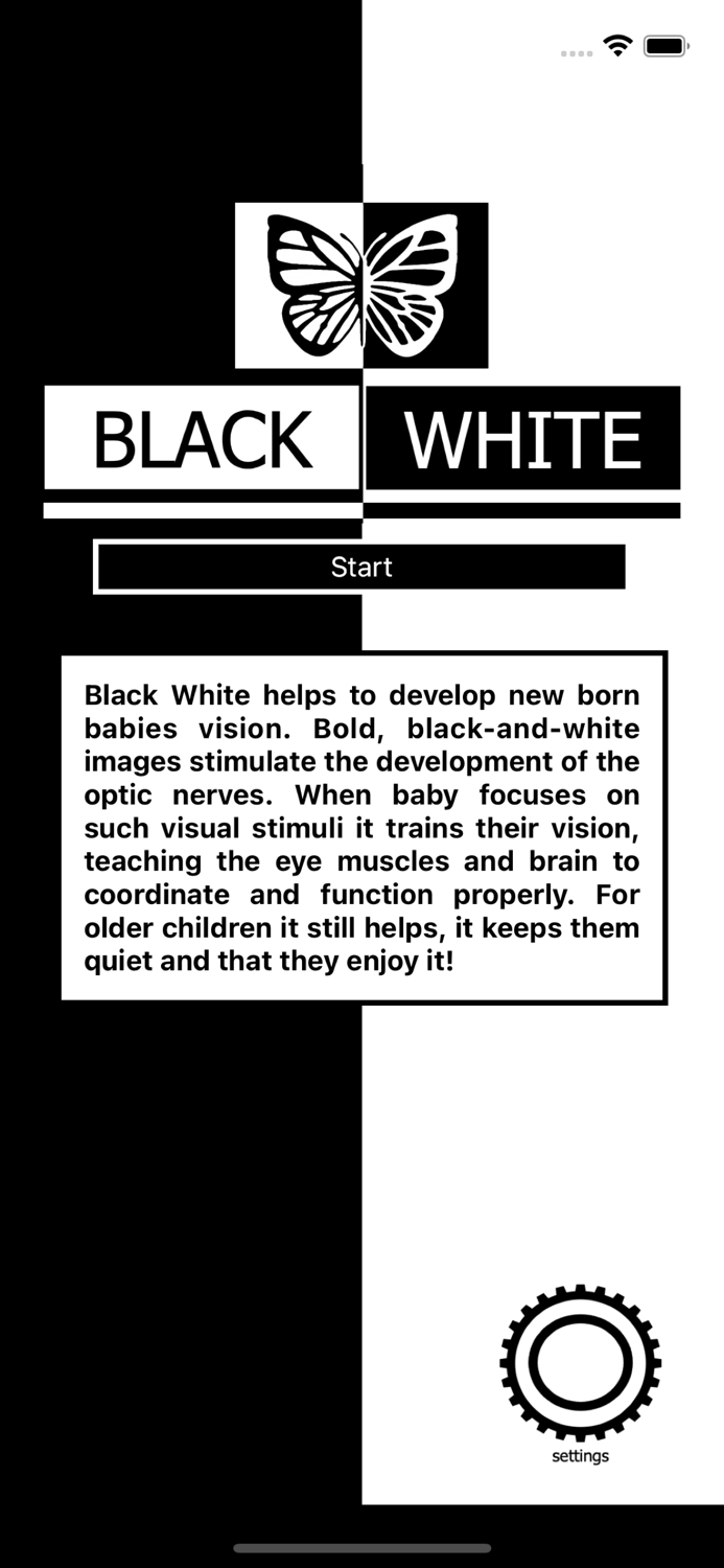 Black  White infant trainer