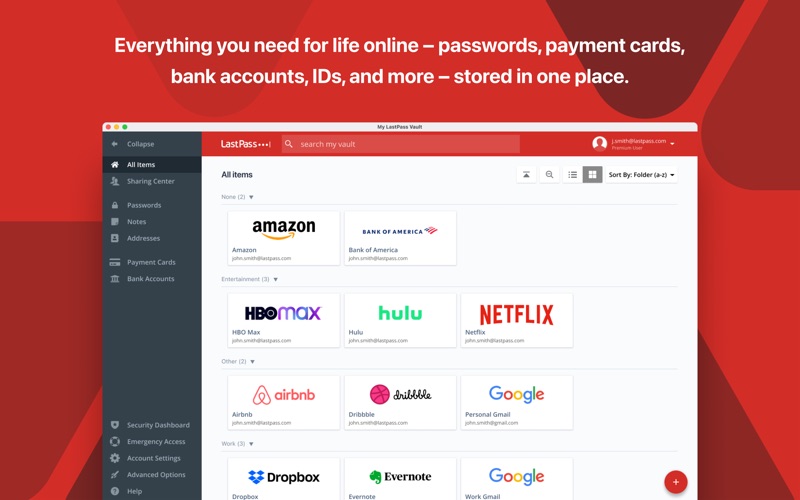 Screenshot #1 pour LastPass Password Manager