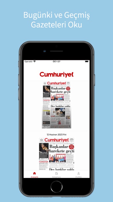 Cumhuriyet-E-Gazete Screenshot