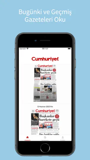Cumhuriyet-E-Gazete iPhone Ekran Görüntüsü 3
