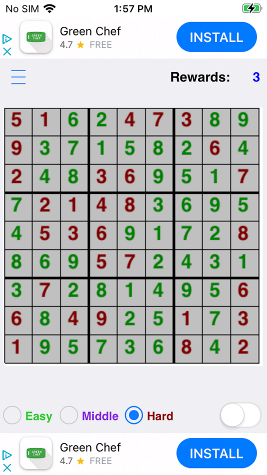 #5. Funny Sudoku - Classic version (iOS) Podle: Tsan Huang Chen