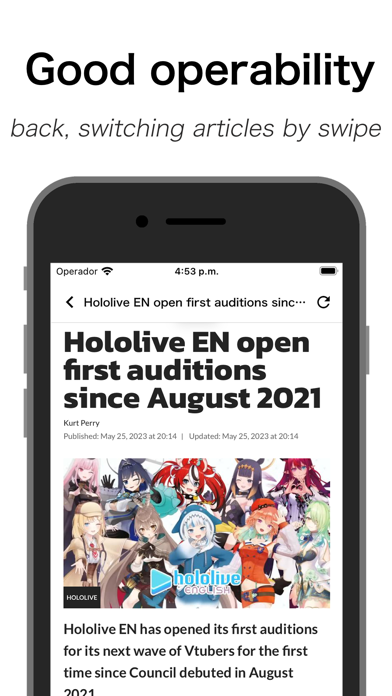 VTuberNews :Hololive Nijisanji Screenshot