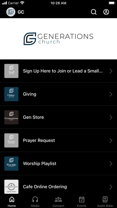 Generations Church WI Screenshot