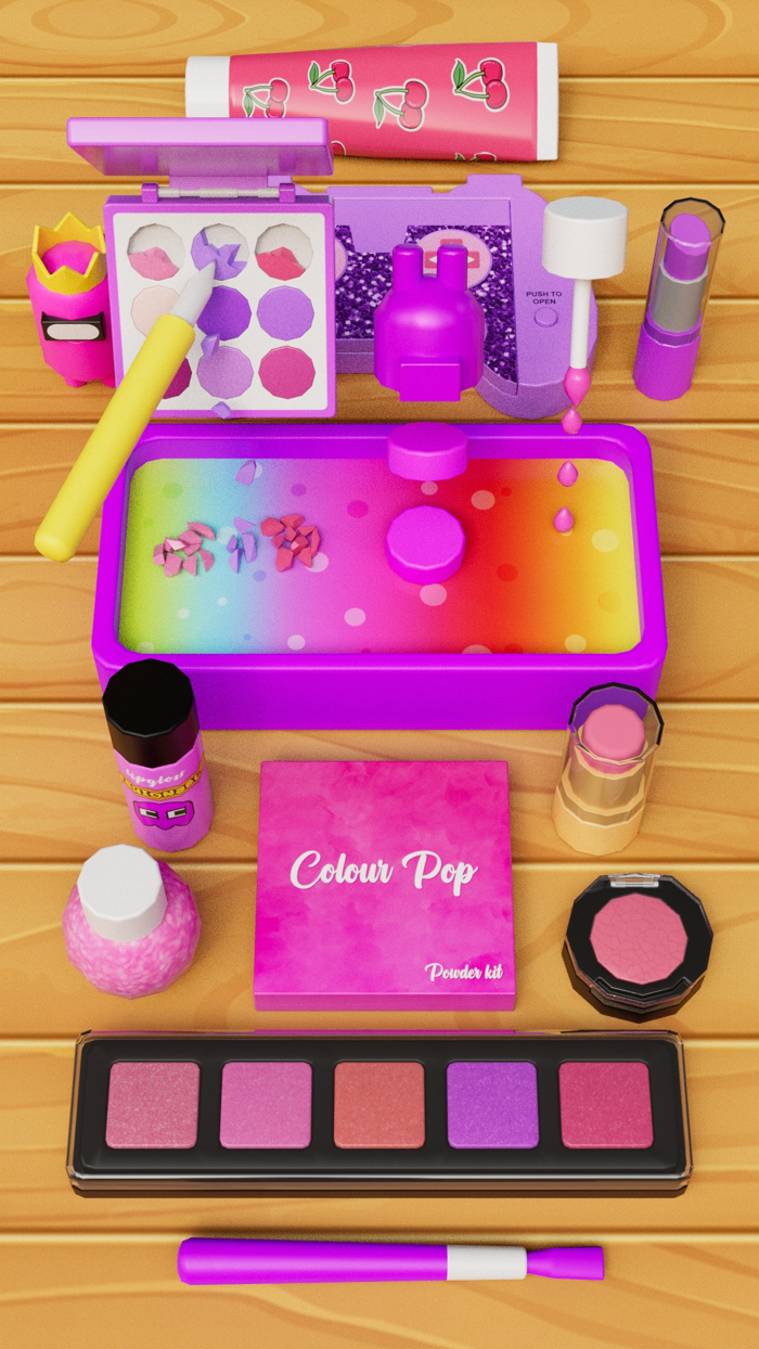 ASMR Makeup Slime Games Fun 3D