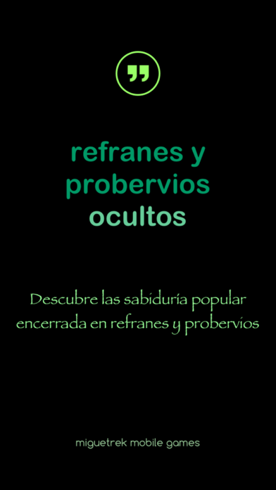 Refranes y Proverbios Ocultos Screenshot