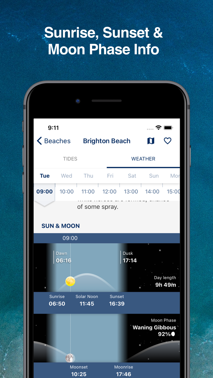 Beach Tides and Marine Weather