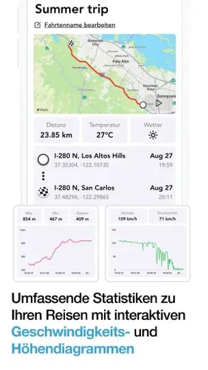 Screenshot von Tachometer GPS Geschwindigkeit auf dem iPhone 3
