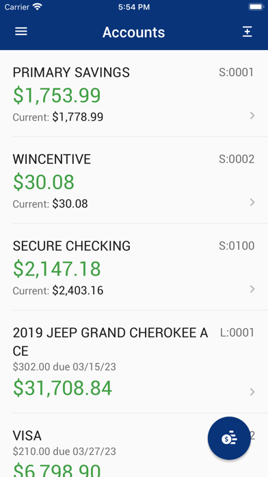 Billings FCU Mobile Screenshot