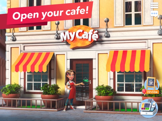 My Cafe — Restaurant Game iPad app afbeelding 1