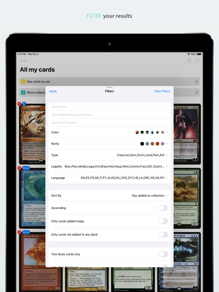Card Binder MTG Manager