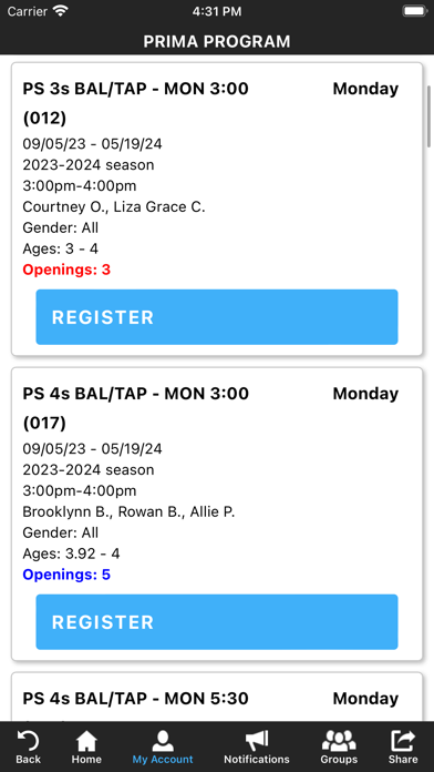 The Dance Centre iPhone screenshot 4 - Sports app