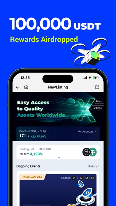 HTX:Buy BTC, Crypto Exchange Screenshot