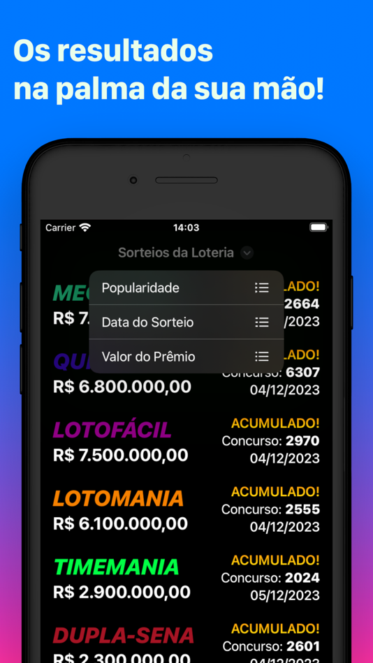 #3. Loteria Brasil - Resultados (iOS) 由: CONCEPT TECNOLOGIA DA INFORMACAO LTDA