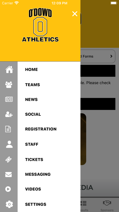 O'Dowd Athletics Screenshot