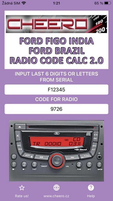 RADIO CODE for FORD FIGO INDIAのおすすめ画像3