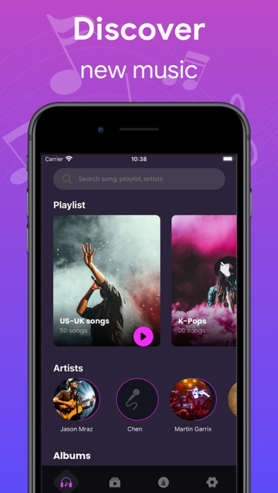 Offline Music Mp3 Player- Muso Screenshot