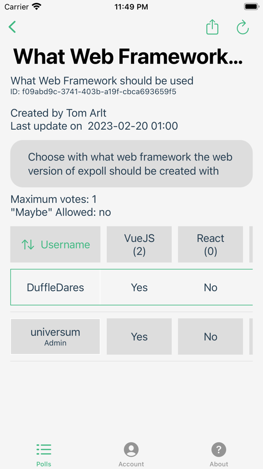 #3. Expoll (iOS) By: Tom Arlt
