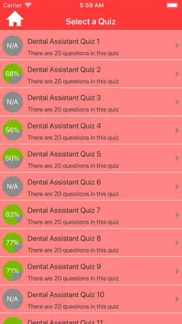 Game screenshot Dental Assistant Quizzes apk