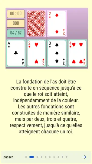 Capture d'écran de Interval Solitaire sur iPhone 4