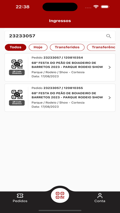 Barretos Ingressos Screenshot