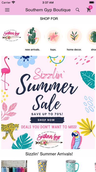 Southern Gyp Boutique Screenshot