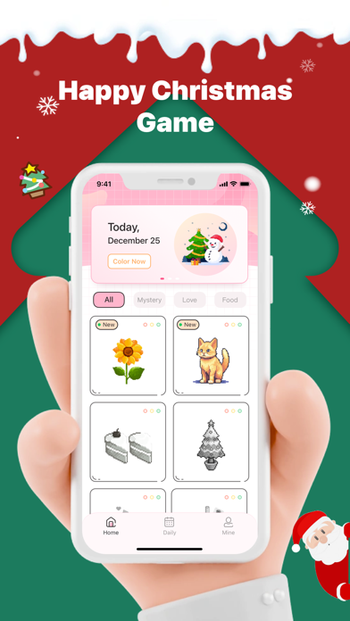Christmas Pixel Coloring Game Screenshot