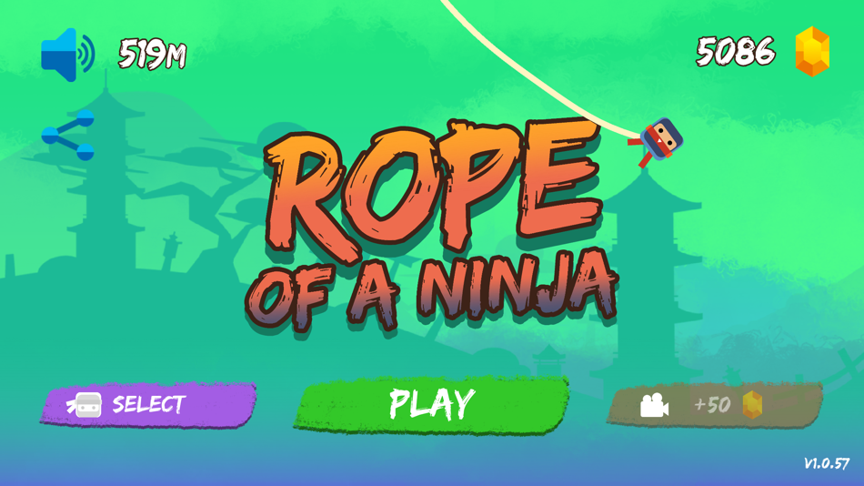 #1. Rope of a Ninja (iOS) Bởi: SilentFuture