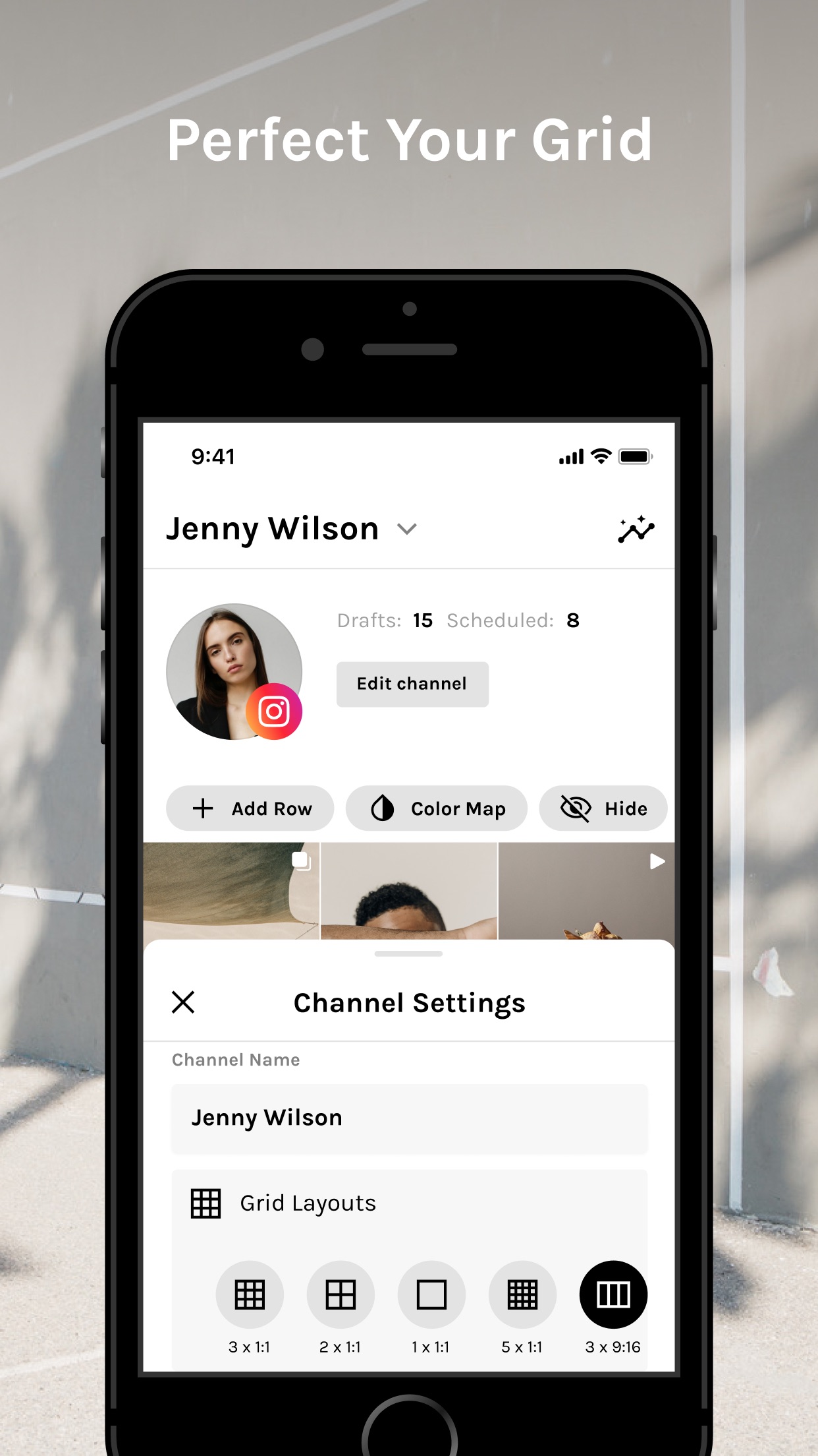 Screenshot do app Layout for Instagram — UNUM