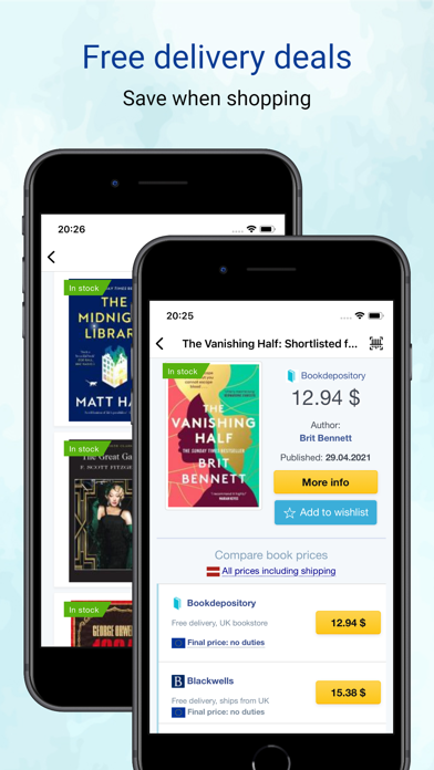 Bookstores.app: compare prices Screenshot
