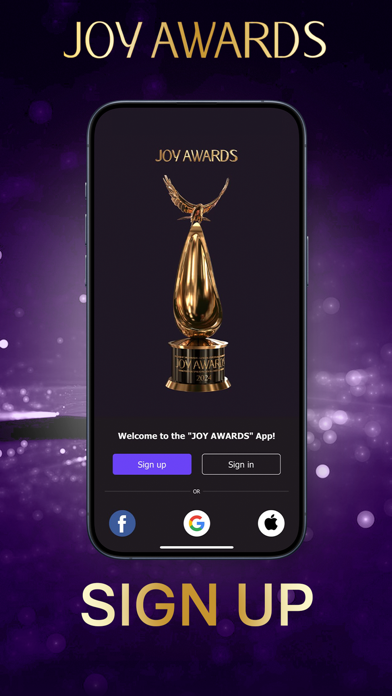 Joy Awards Screenshot