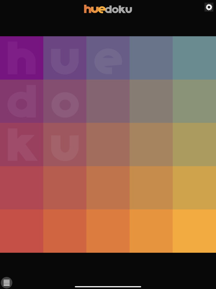 huedoku original color puzzle