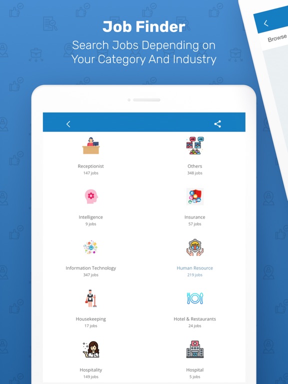 Semasocial: Jobs & Network iPad screenshot 4 - Social Networking app