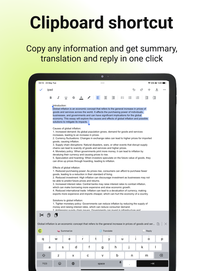 CoChatter-AI Prompt Keyboard