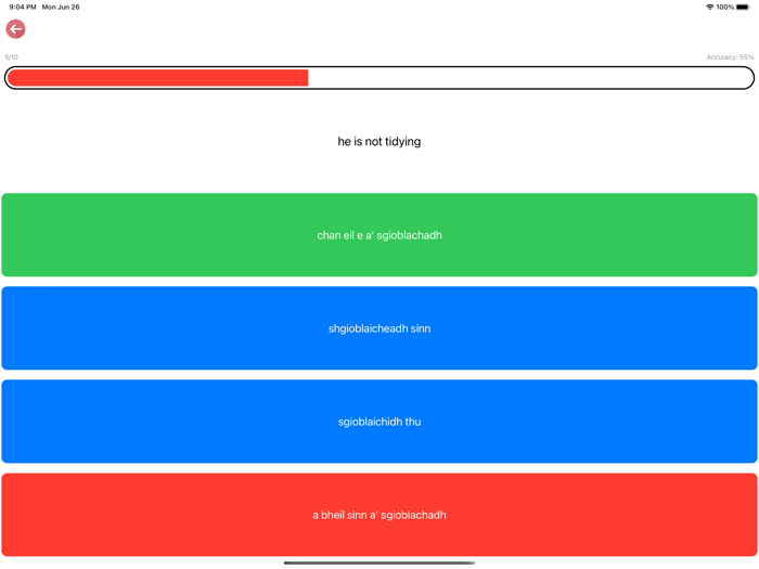 Scottish Gaelic Verb Blitz