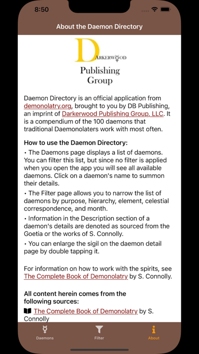 Daemon Directory Screenshot