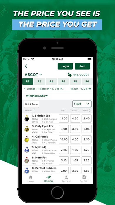 MonmouthBets - Horse Race Bets Screenshot