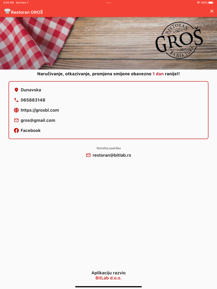 Restoran Gros - Topli obrok