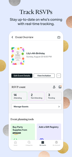 ‎Evite: Party Invitation Maker Screenshot