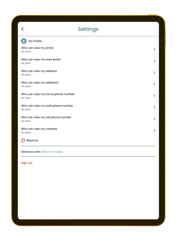 Bridgr iPad screenshot 6 - Social Networking app