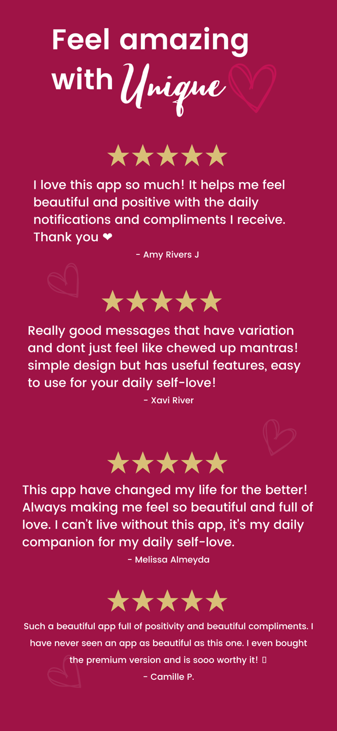 Unique - Self love and Reminders