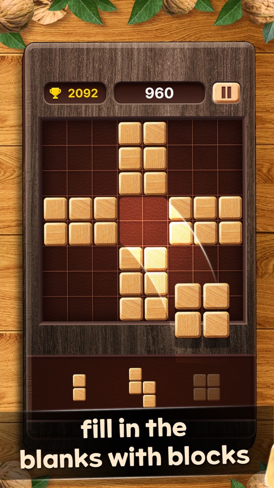 #1. Walnut Wood Block Puzzle (iOS) 由: BUZZ POWDER INC.