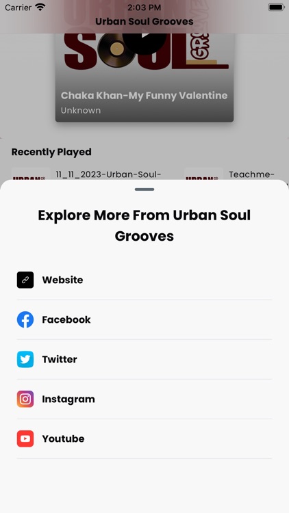 Urban Soul Grooves Live!